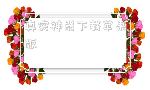 真实神器下载苹果版苹果版破解版游戏盒子